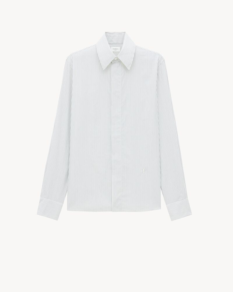 CASSANDRE shirt in pencil-stripe cotton