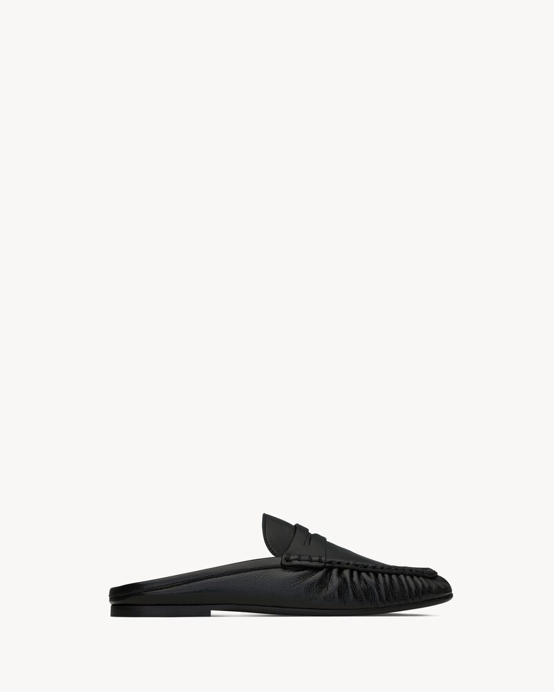 LE LOAFER mules en cuir lisse