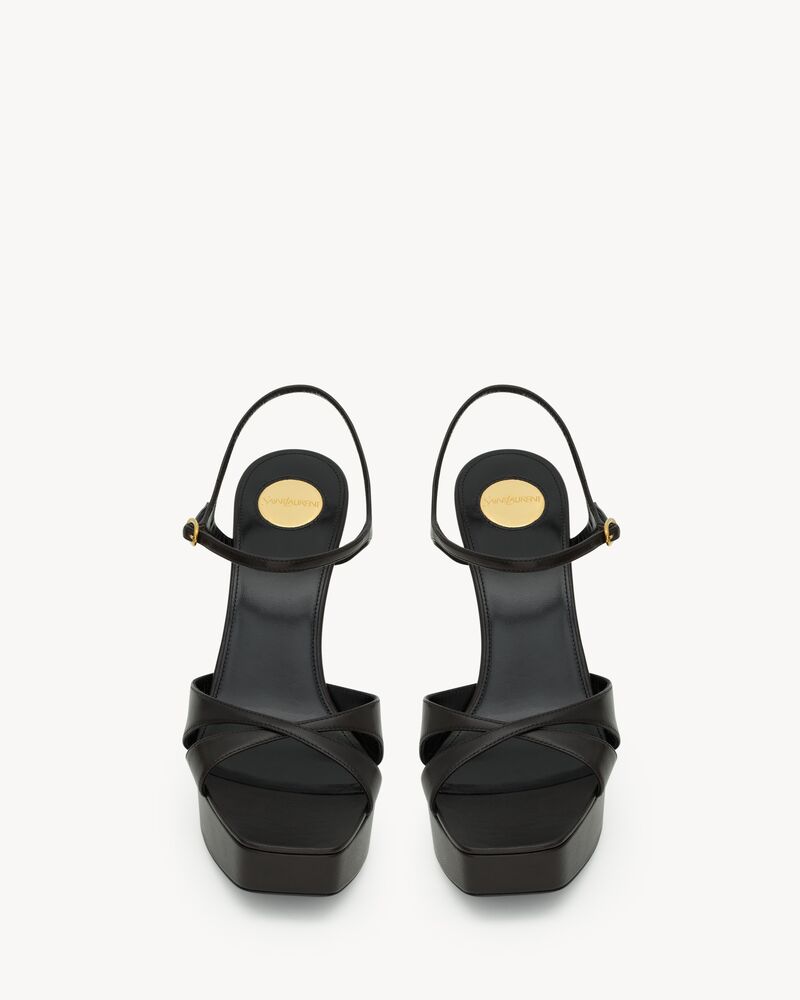 DEBBIE platform sandals in smooth leather