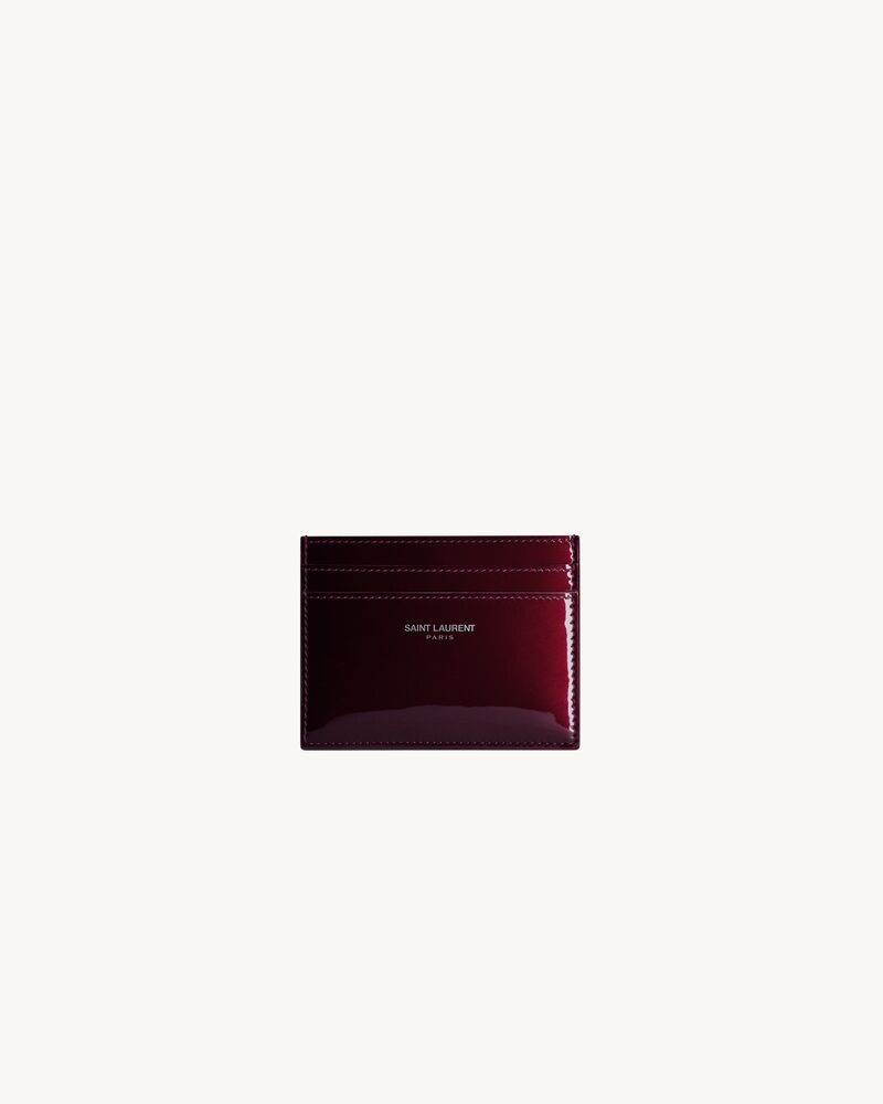 SAINT LAURENT PARIS card case in patent leather