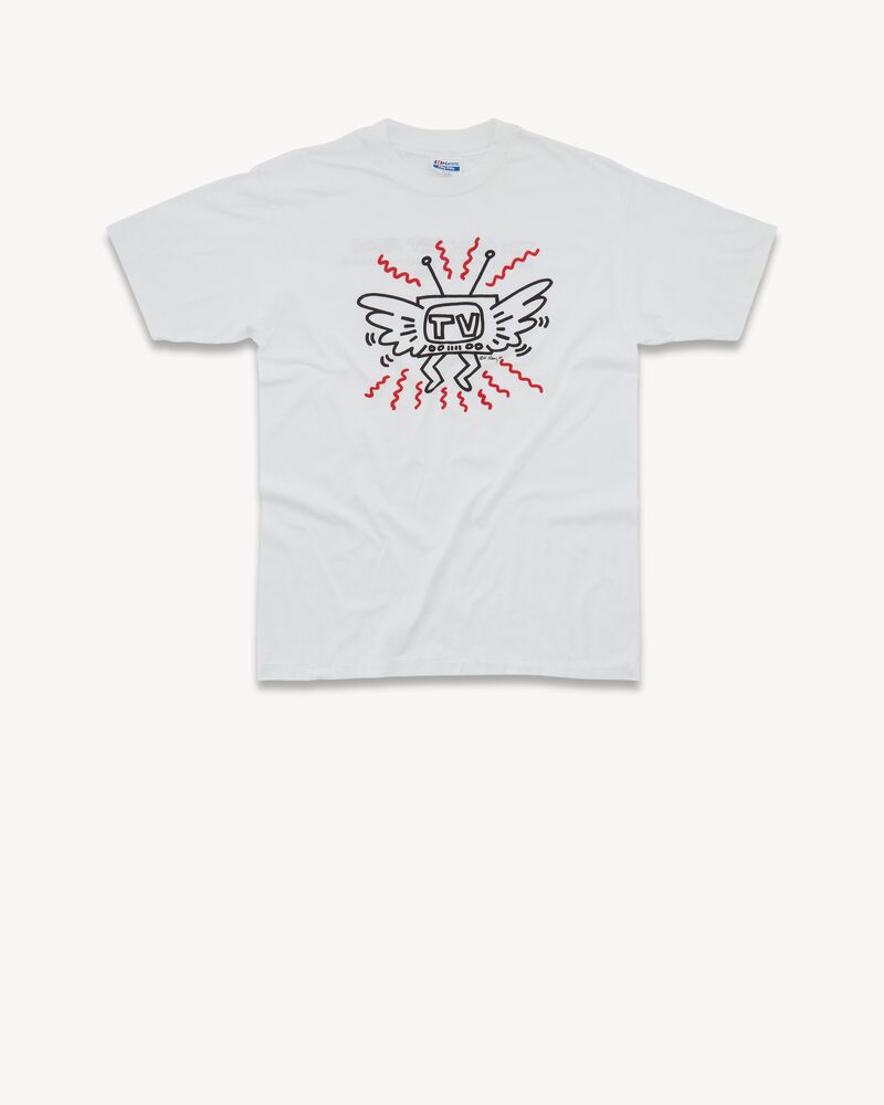 flying tv t-shirt in cotton