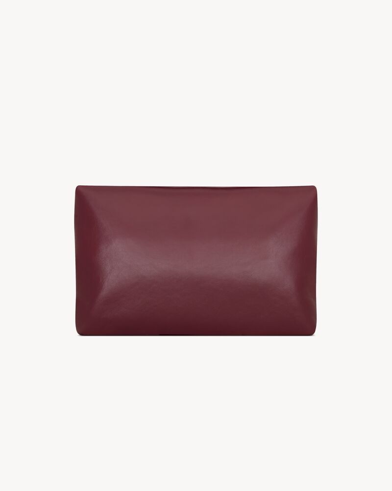 CASSANDRE large envelope pouch in shiny leather