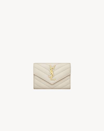 cassandre matelassé small envelope wallet in lambskin