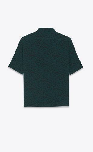 shirt in printed crepe de chine