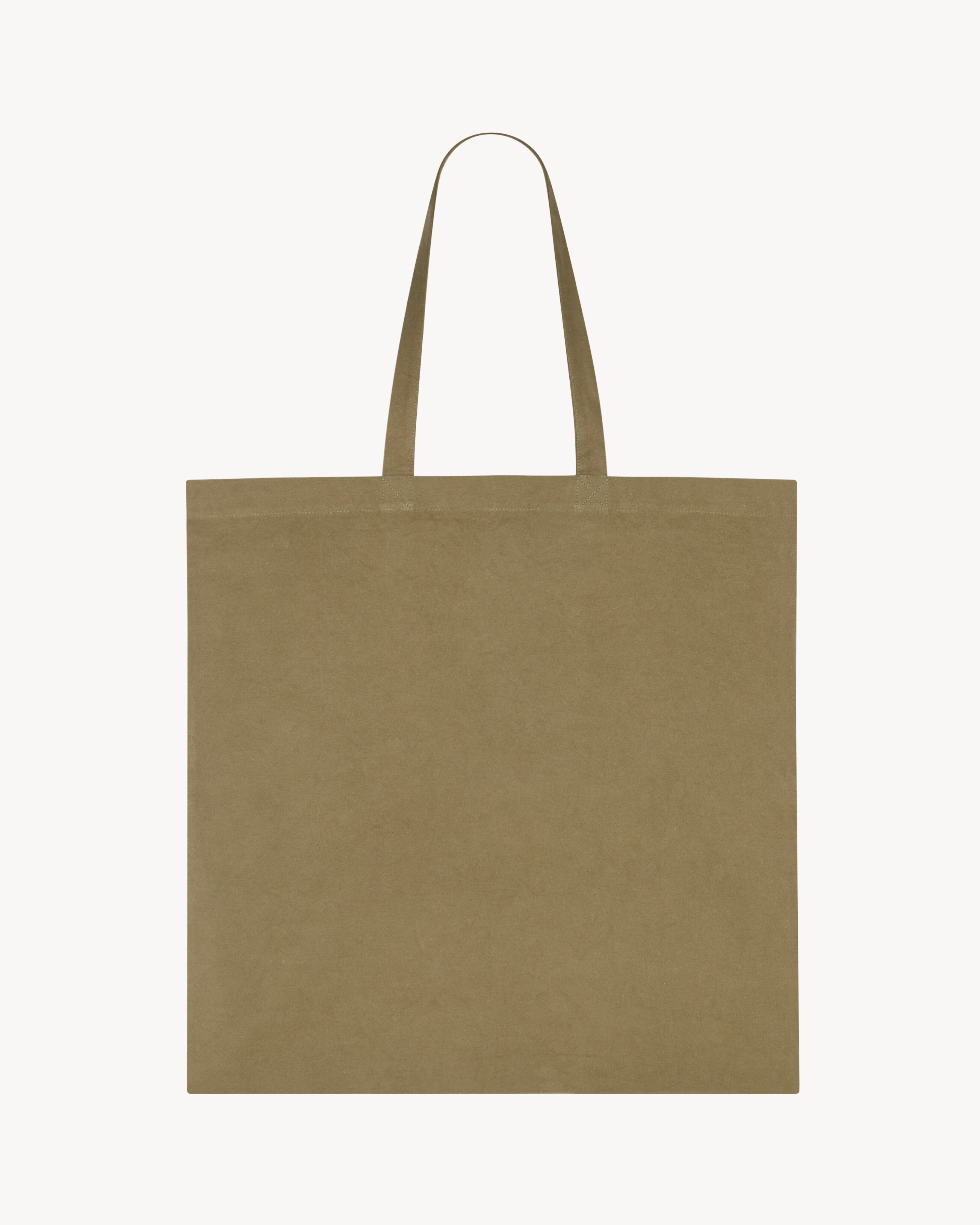 OVERSIZED SAINT LAURENT TOTEBAG IN BRUSHED COTTON