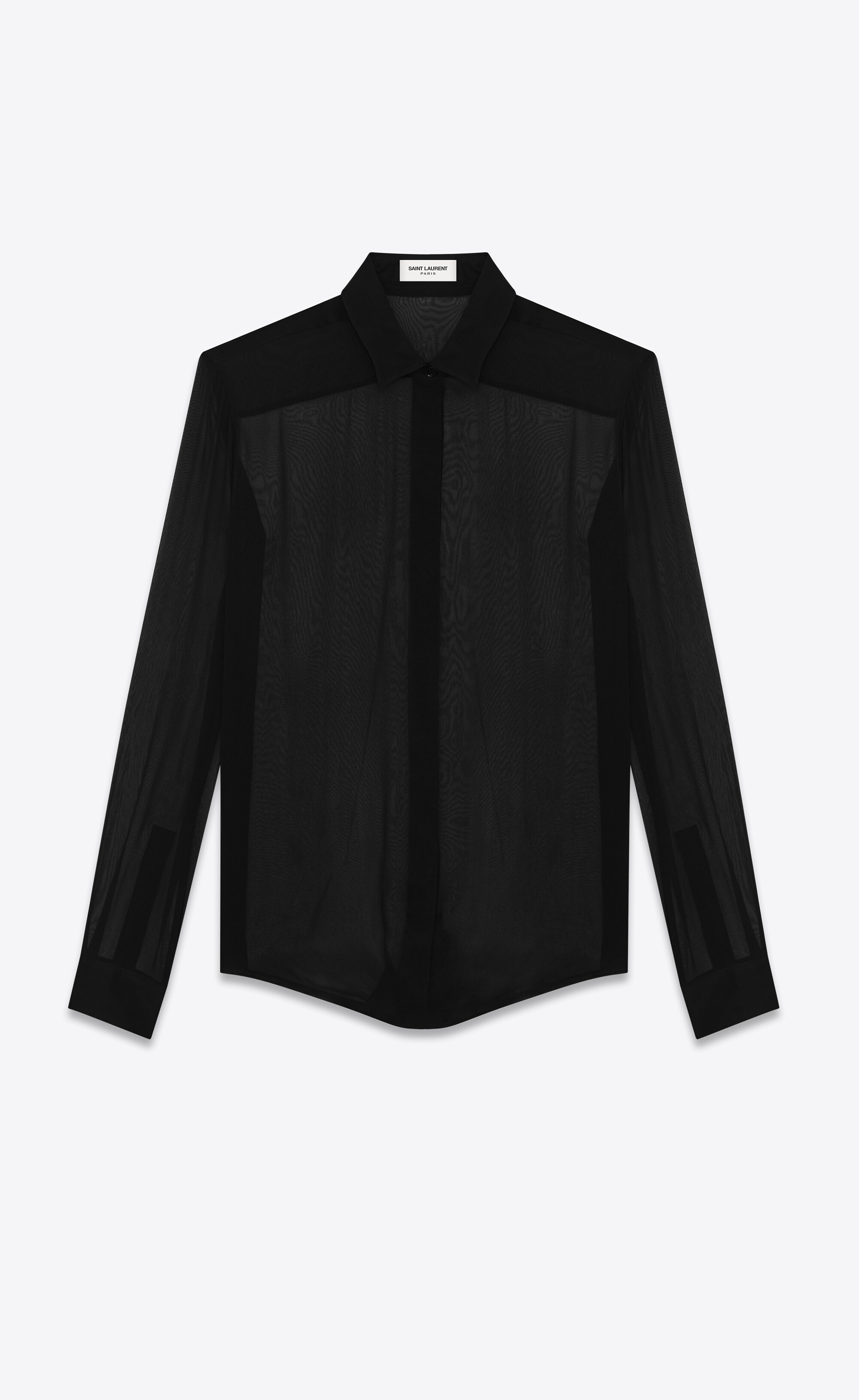 Shirt in crepe chiffon | Saint Laurent | YSL.com