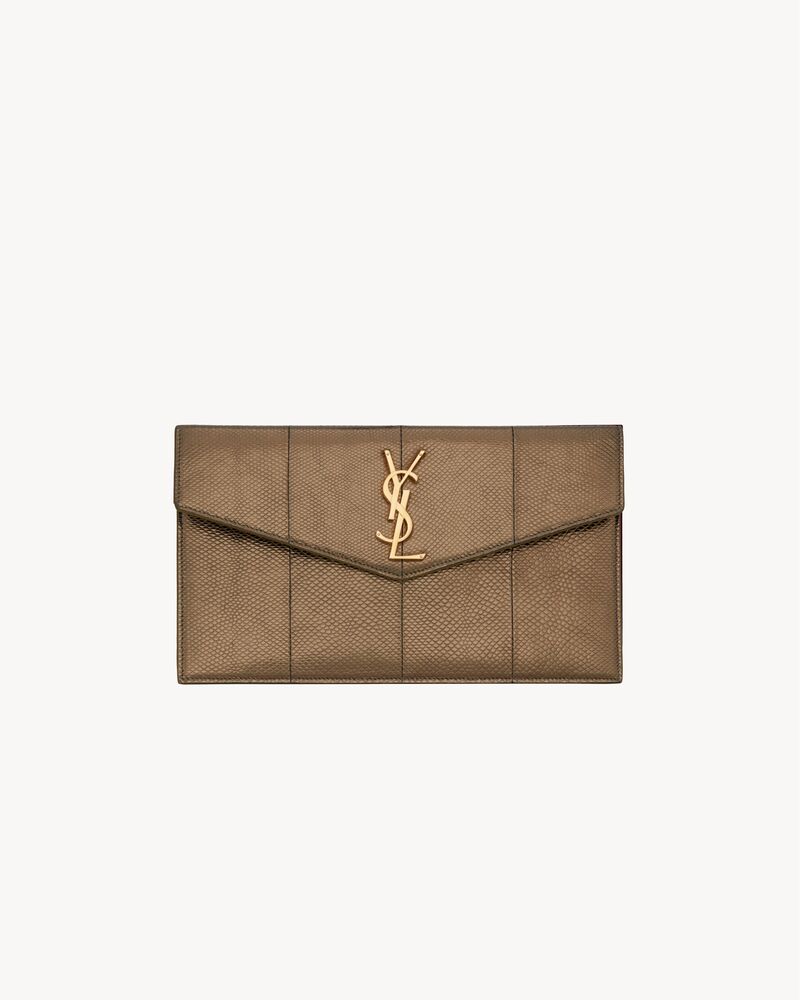 UPTOWN POUCH IN KARUNG SNAKE LEATHER