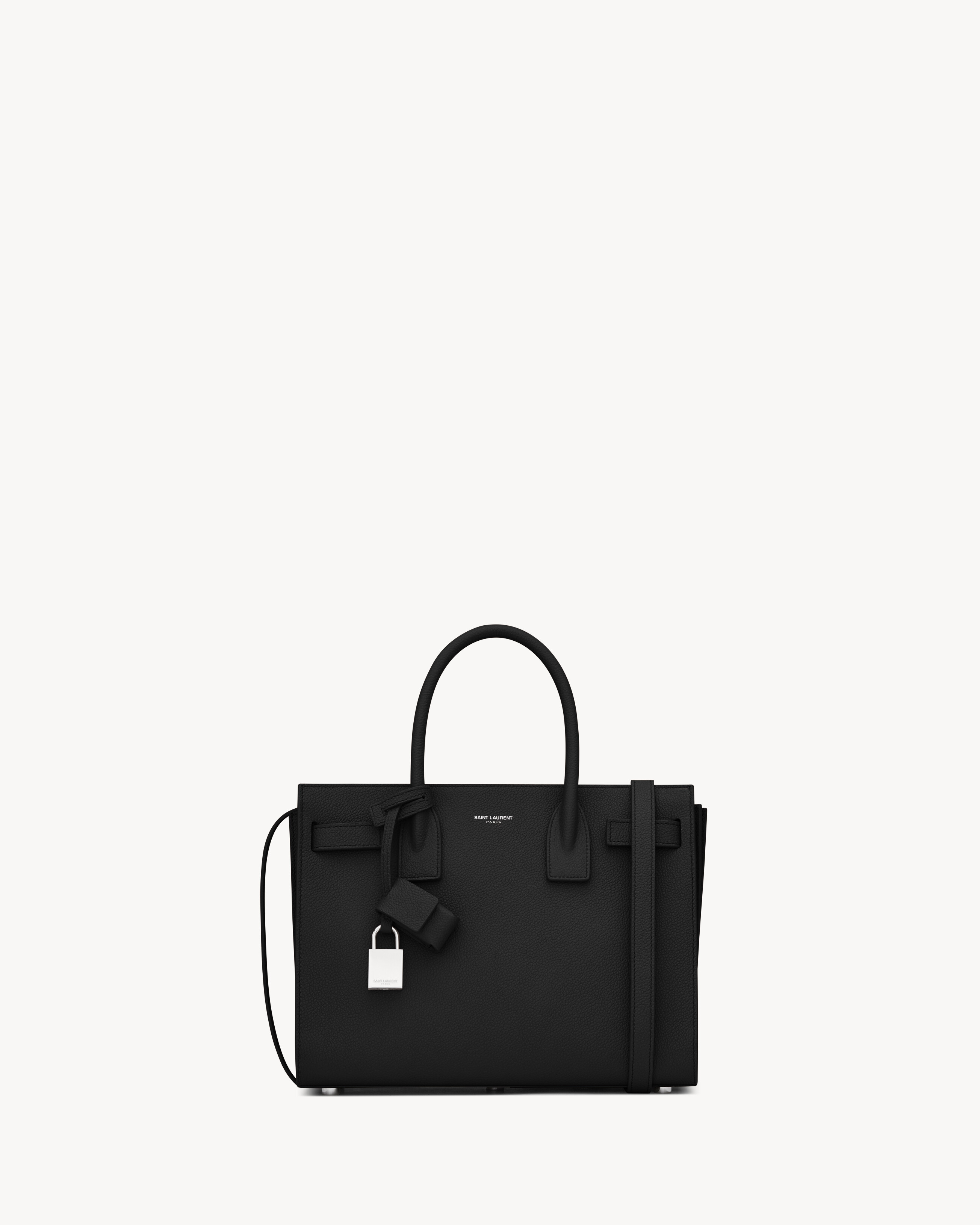 SAC DE JOUR IN GRAINED LEATHER BABY in Black Saint Laurent