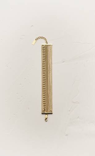 multi-chain bracelet in 18k yellow gold