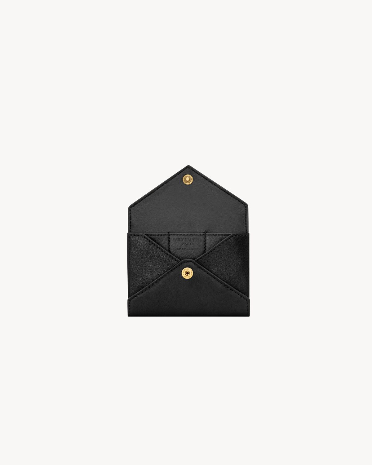 LETTER wallet in leather in Black | Saint Laurent | YSL US