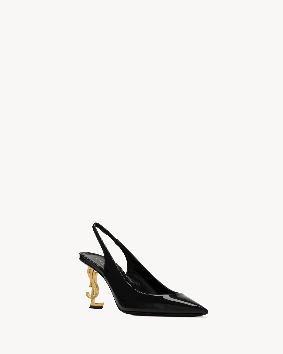 OPYUM slingback pumps in patent leather 