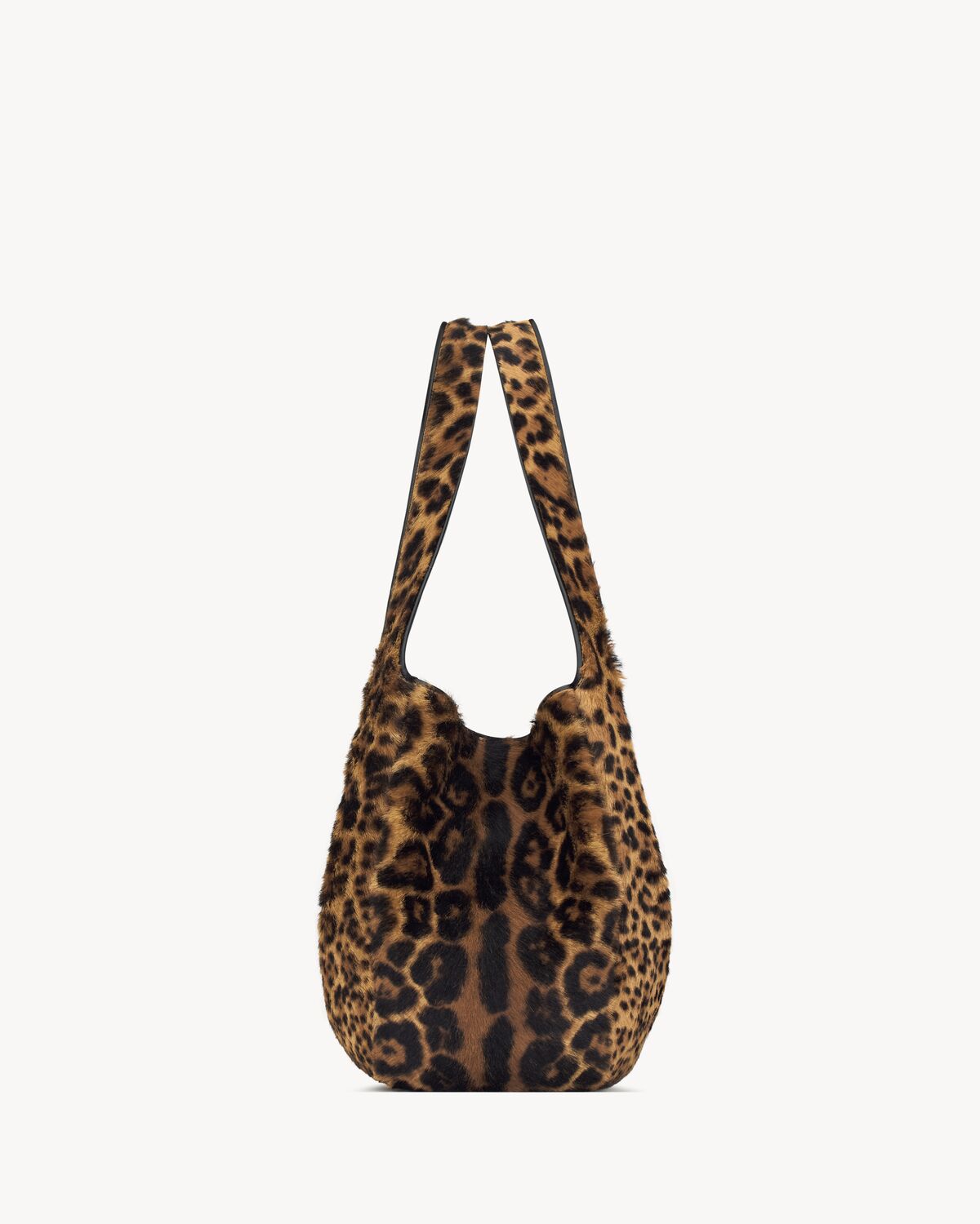 LE 5 À 7 BEA EN CUIR EFFET PONY LEOPARD