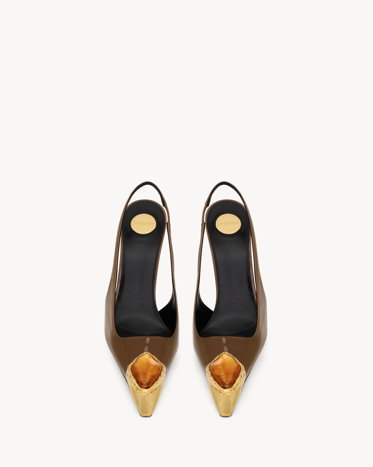 loulou slingback pumps in patent leather