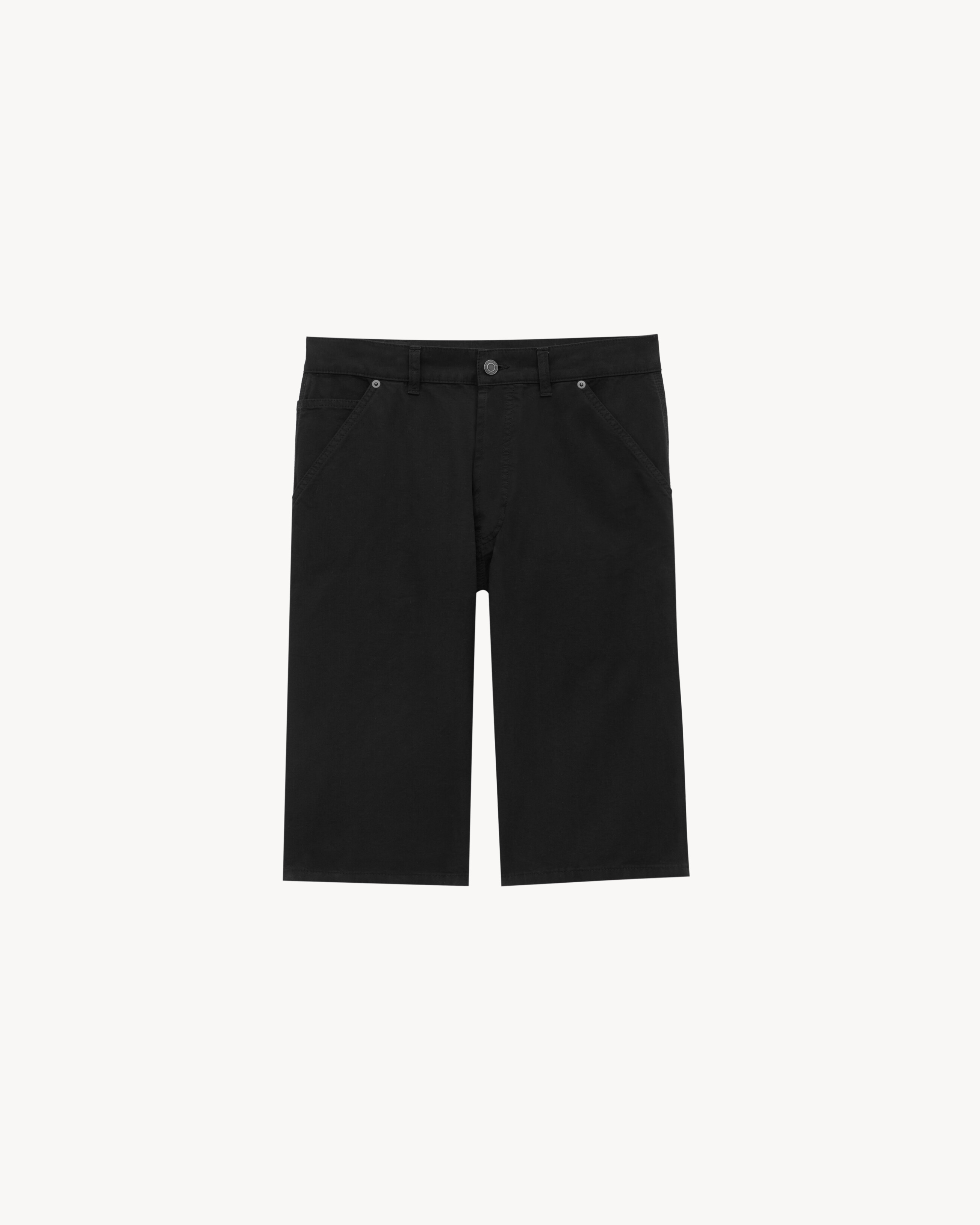 baggy bermuda shorts in cotton twill