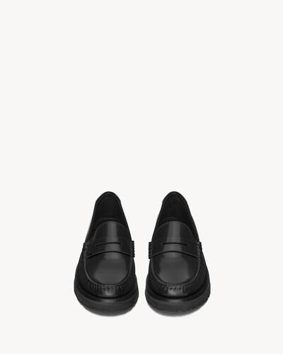 美品✨YSL ネイビー レザー ローファー 36(日本size23)
