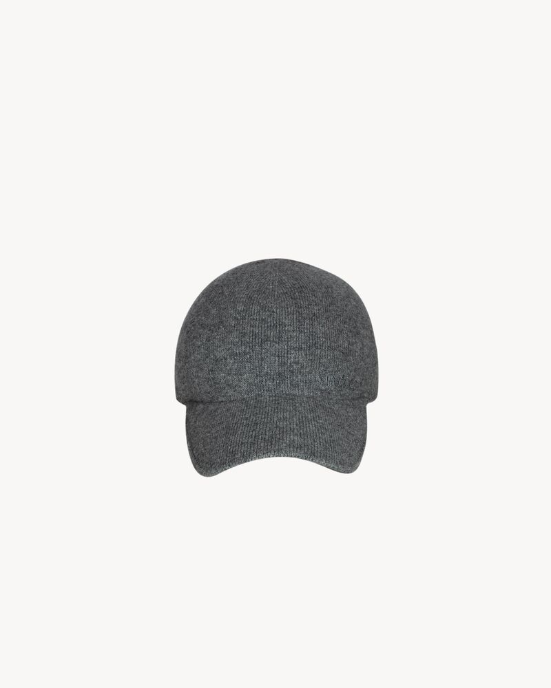 SAINT LAURENT knit baseball cap in cashmere