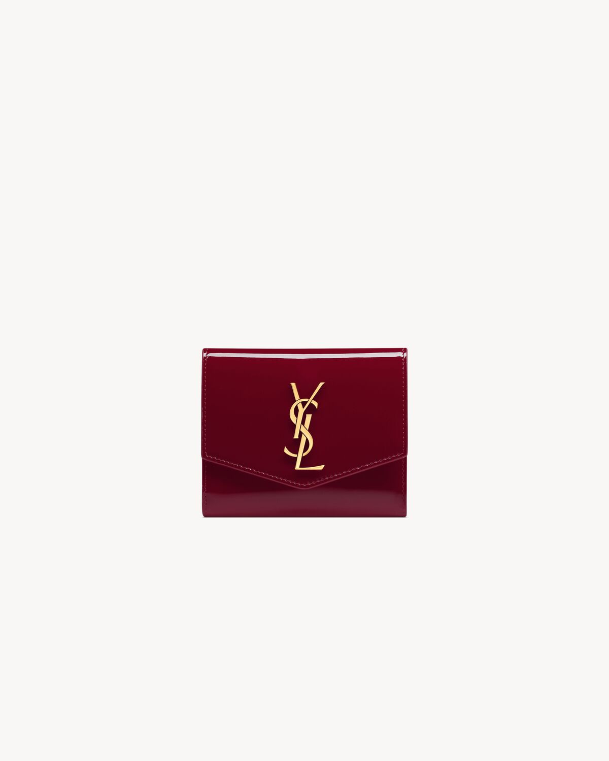 UPTOWN Compact wallet in patent leather Saint Laurent YSL