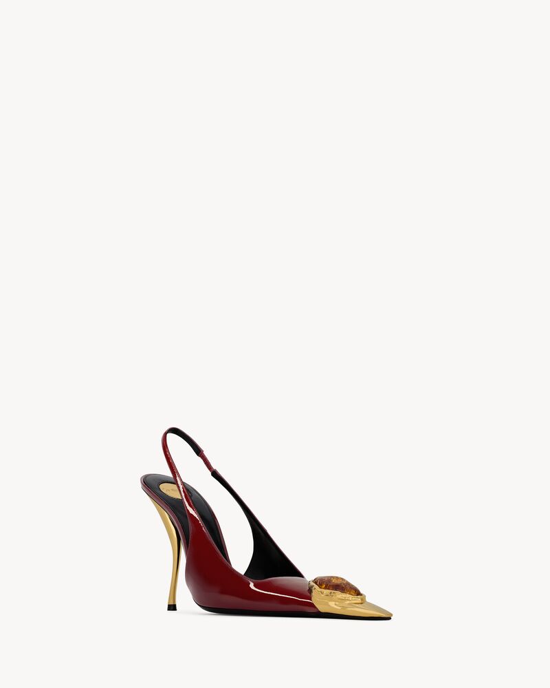 LOULOU slingback pumps in patent leather