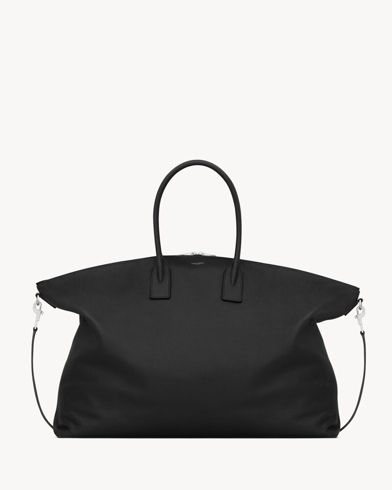 oversize BOWLING cabas en cuir grainé