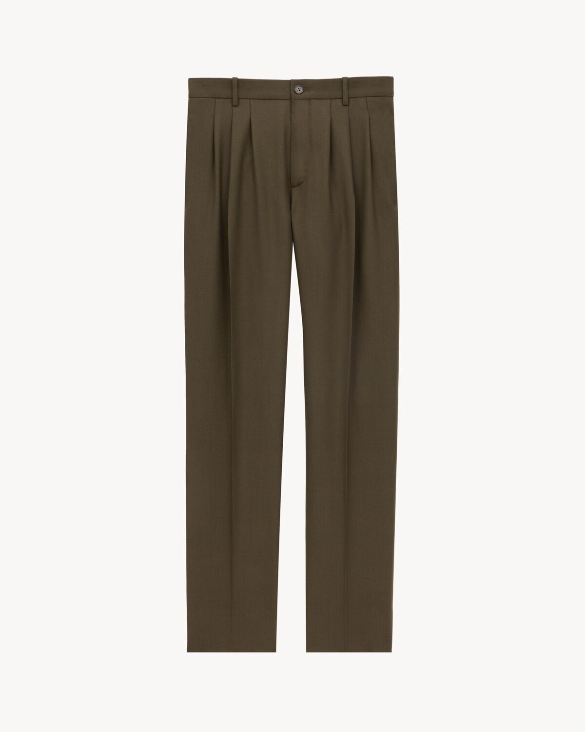 baggy pants in wool gabardine