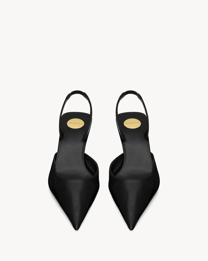 MISTY slingback pumps in smooth leather
