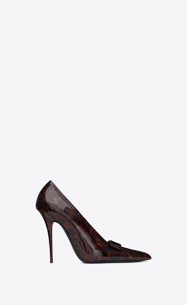 sue pumps in tortoiseshell patent leather