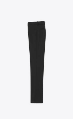 low-rise pants in stretch gabardine