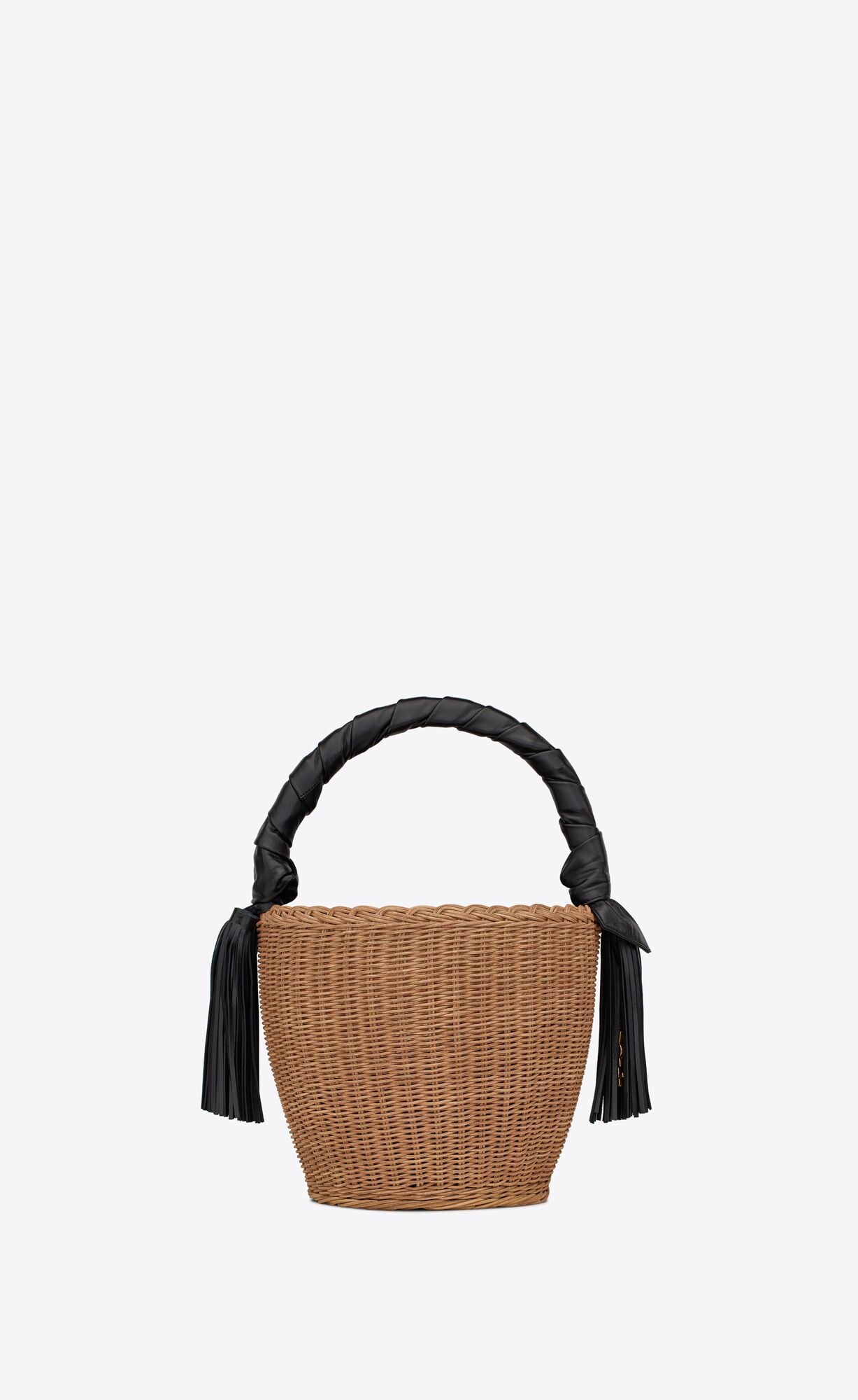 PANIER round bag in wicker and leather | Saint Laurent Mexico | YSL.com