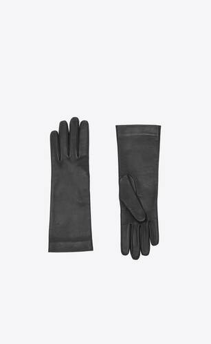 gloves in lambskin and silk
