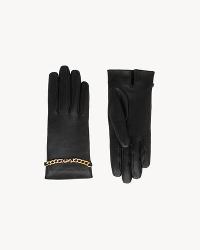 1*5様 新品未使用 SAINT LAURENT PARIS スカルグローブ 黒 展示品/未使用】PSYCHO SL GLOVE 1.5mm厚 TB-AIR (2024秋冬) - 【公式