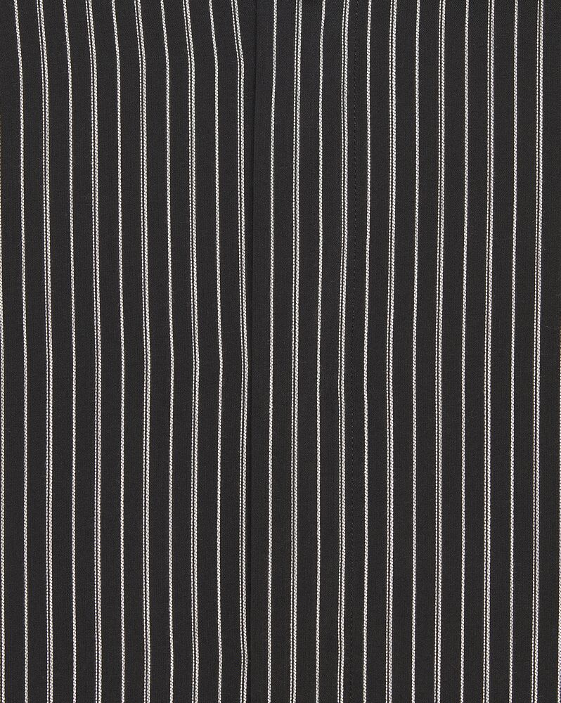 yves collar classic shirt in striped silk