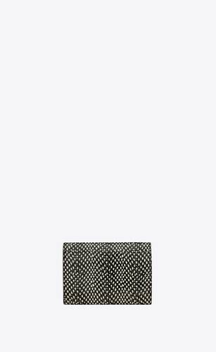 cassandre small envelope wallet in python-embossed leather
