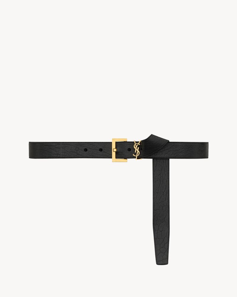 CASSANDRE belt in grained lambskin