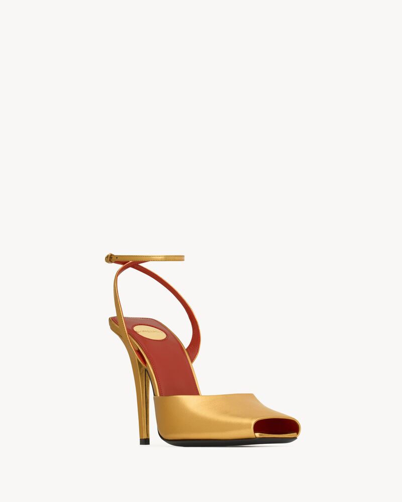 LA SCANDALE sandals in metallic leather