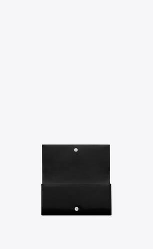 kate clutch in brushed leather
