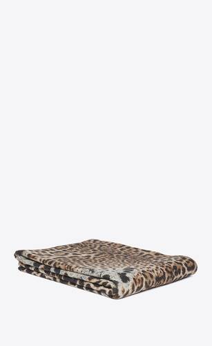 leopard throw blanket in jacquard
