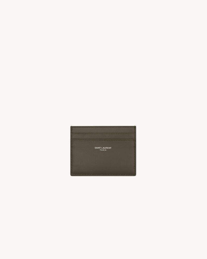 SAINT LAURENT PARIS card case in smooth leather