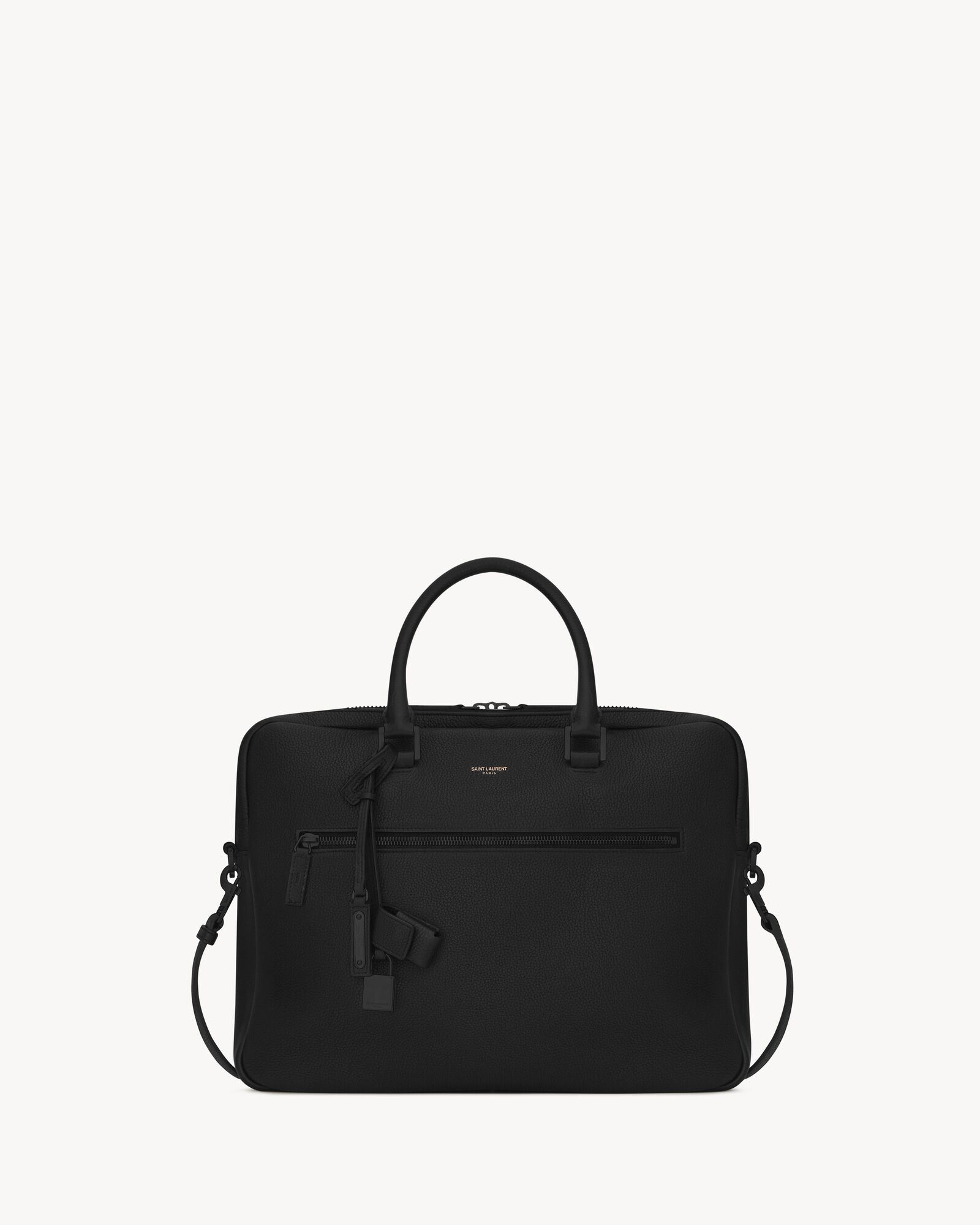 Sac de jour briefcase in grained leather Saint Laurent YSL