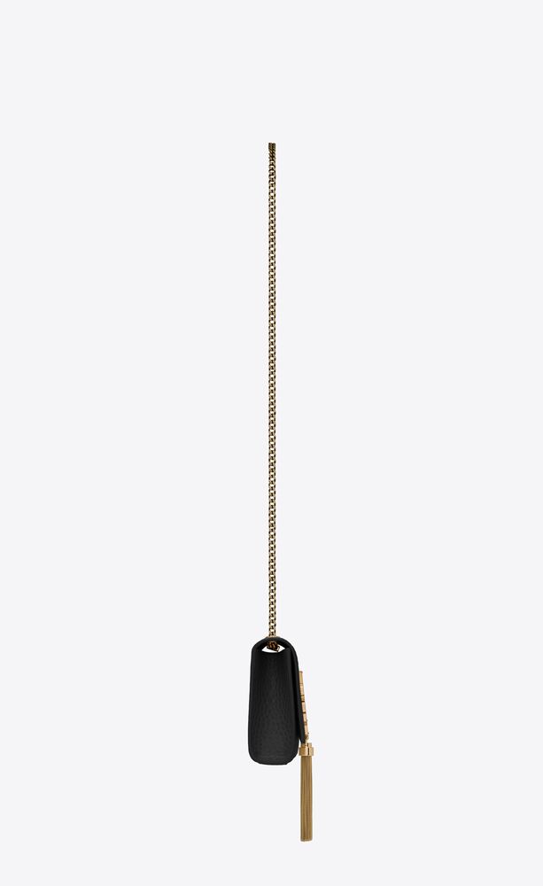 Yves Saint Laurent Medium Kate Tassel Chain Bag Crocodile Embossed
