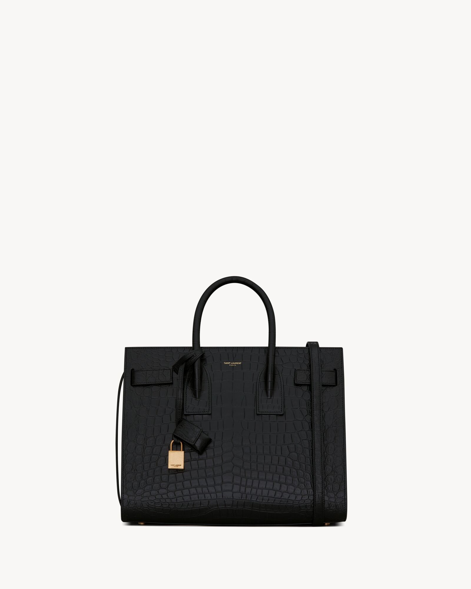 SAC DE JOUR IN EMBOSSED CROCODILE LEATHER SMALL Saint Laurent YSL