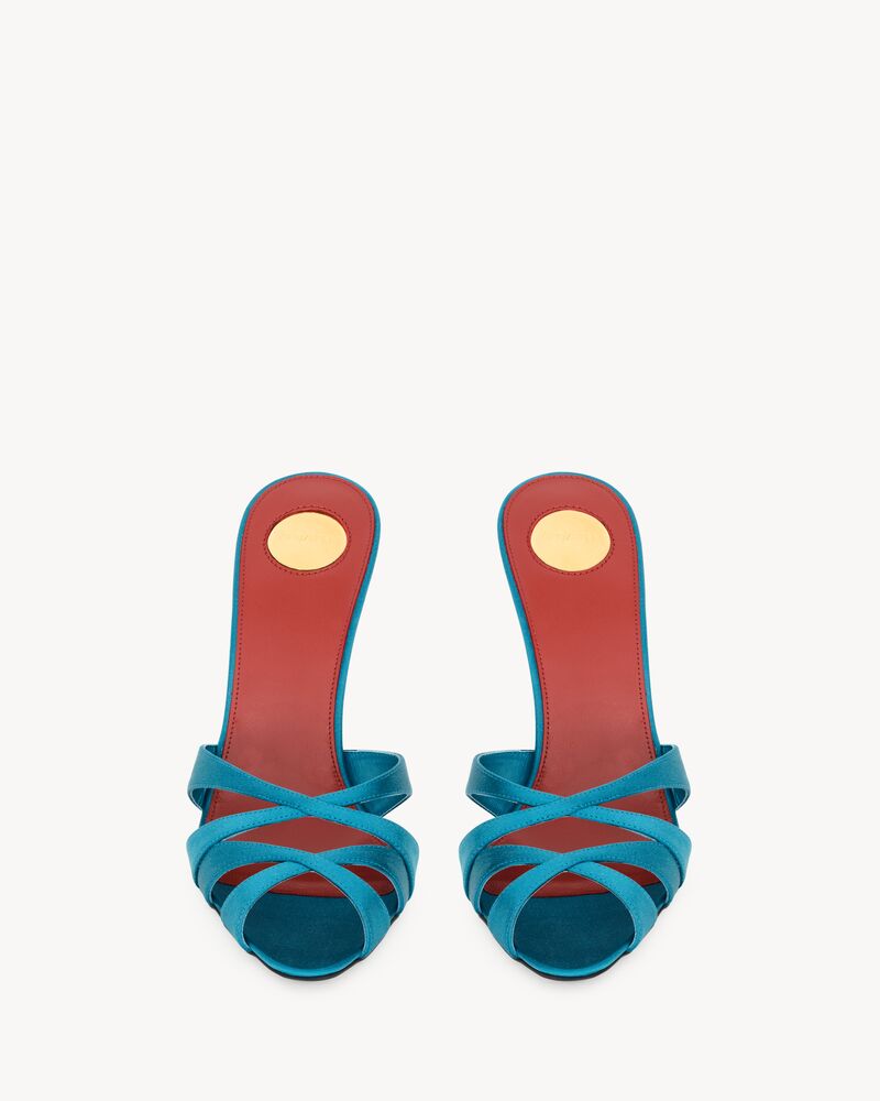 CHANDELLE mules in satin crepe