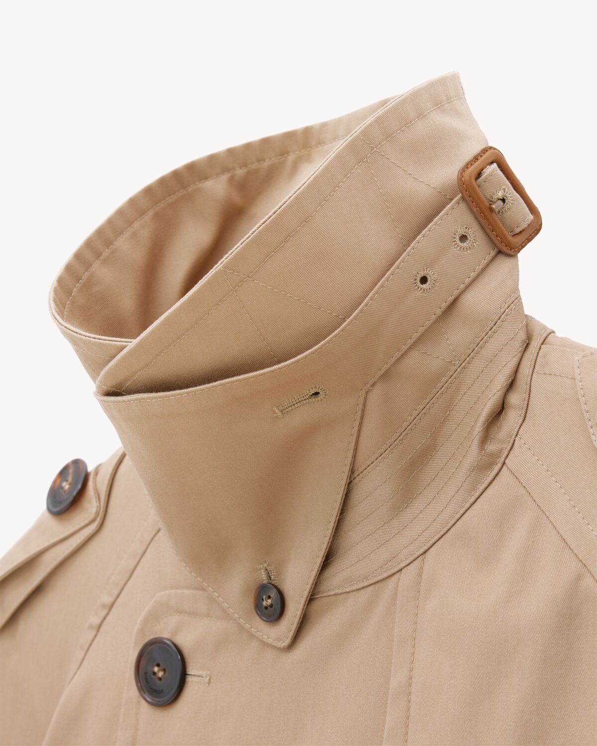 trench coat in gabardine