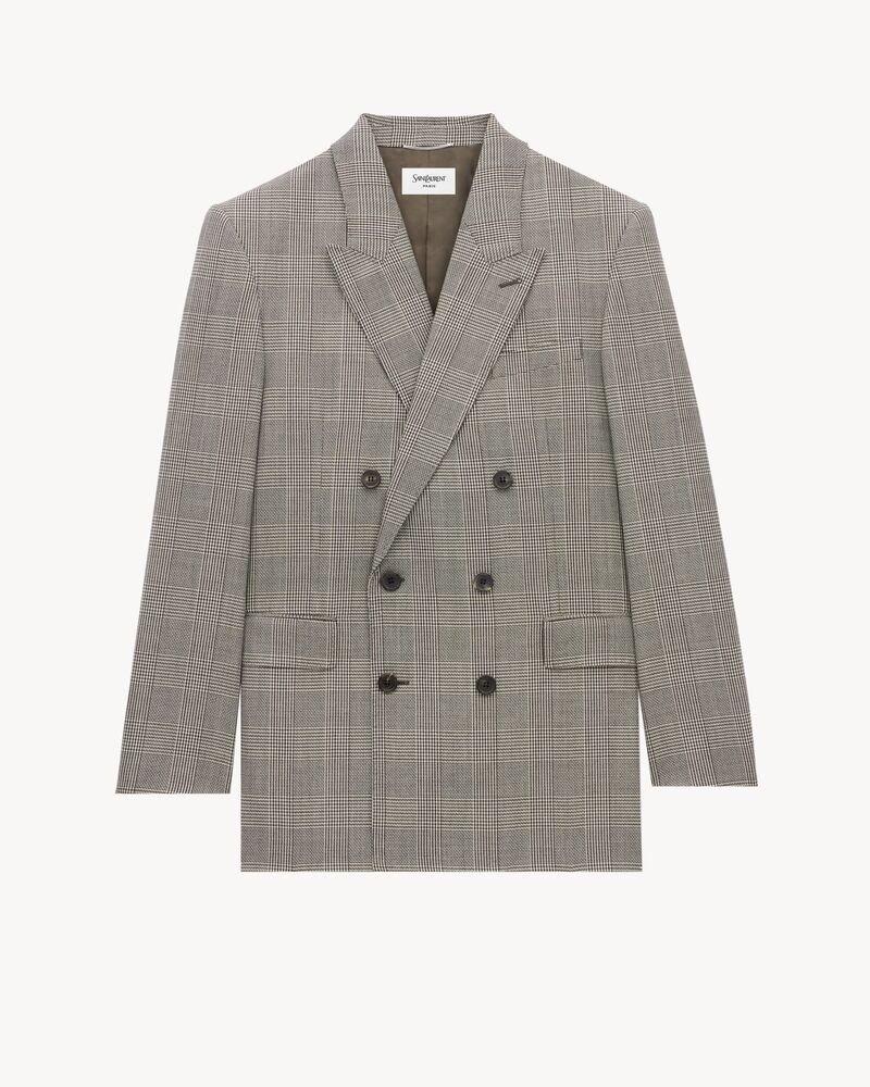 Yves jacket in prince of wales wool