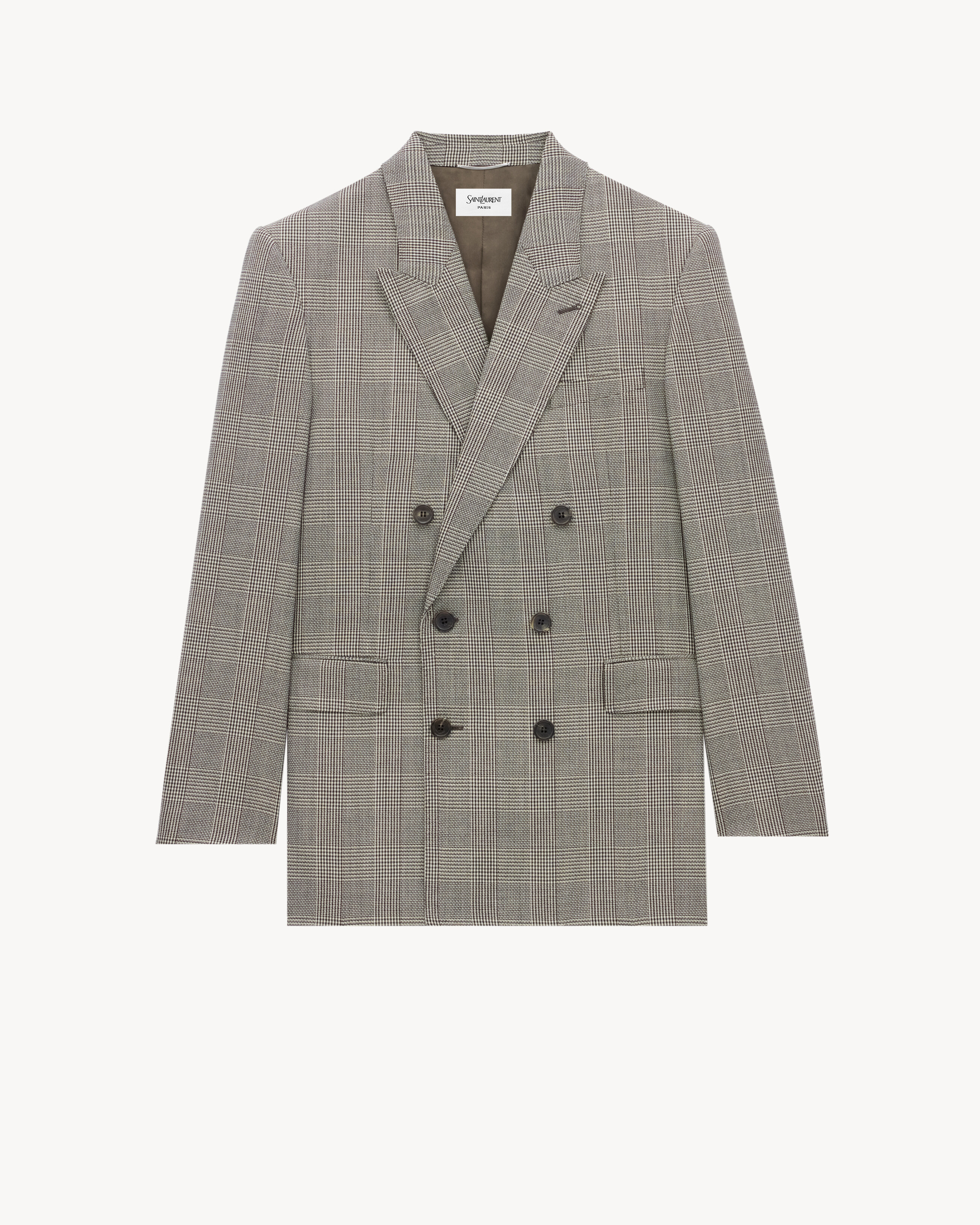 Yves jacket in prince of wales wool