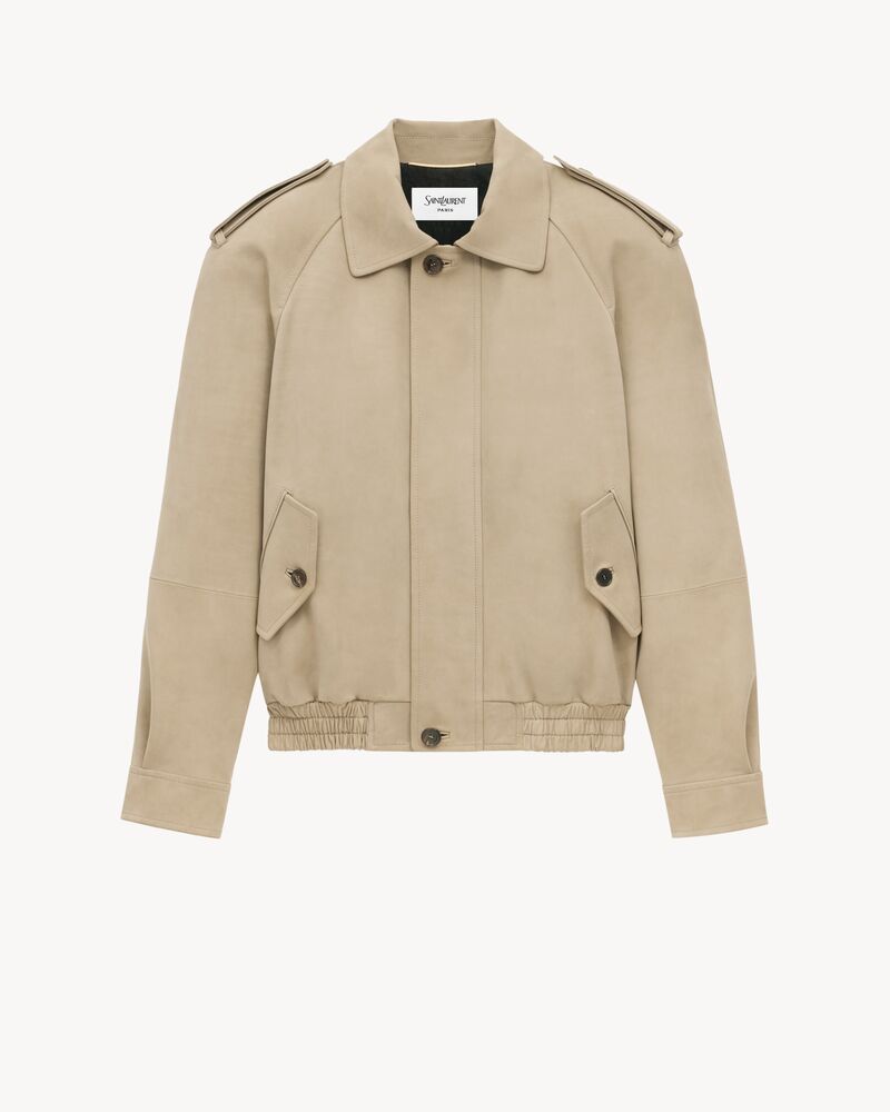 bomber jacket in nubuck