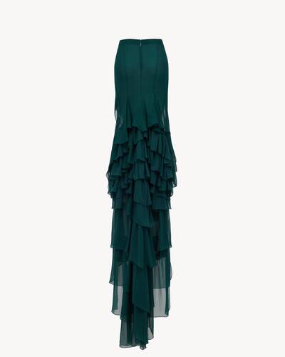 Saint Laurent ドレス SAINT LAURENT - Saint Laurent Paris プリント シルク ドレス