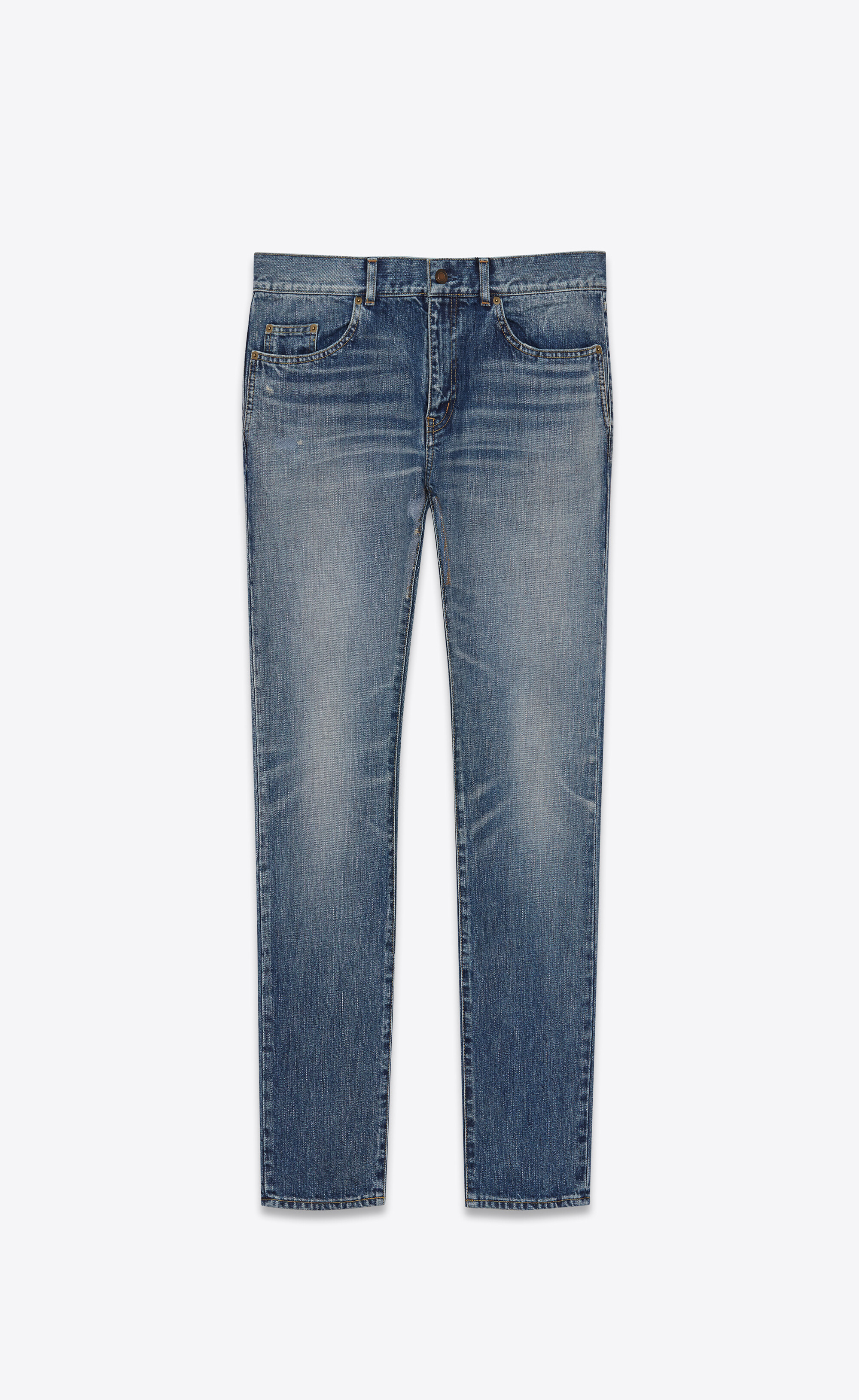 blue denim slim fit jeans