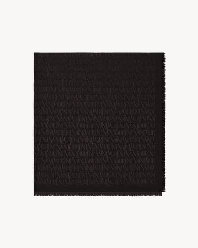 【Saint Laurent】シルクウール ロゴジャカードスカーフ Medium-7379303YN211000_A.jpg?v=1
