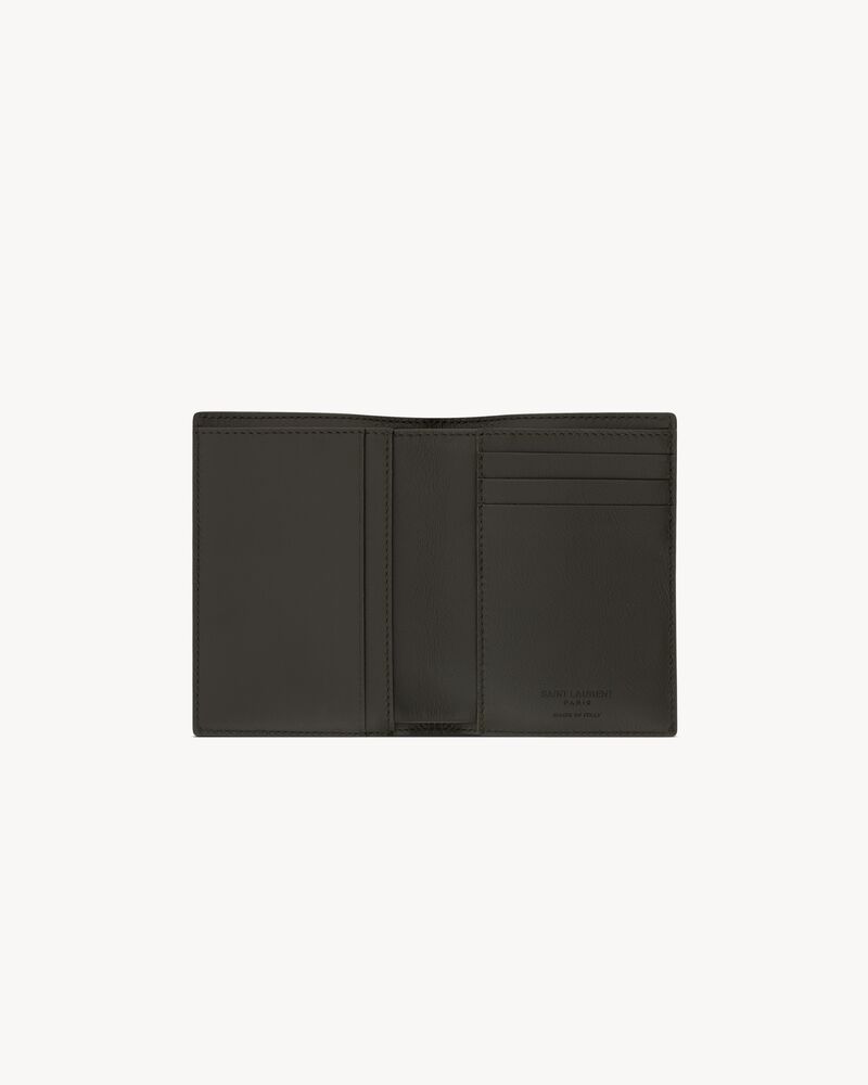 Porta carte SAINT LAURENT PARIS in pelle verniciata