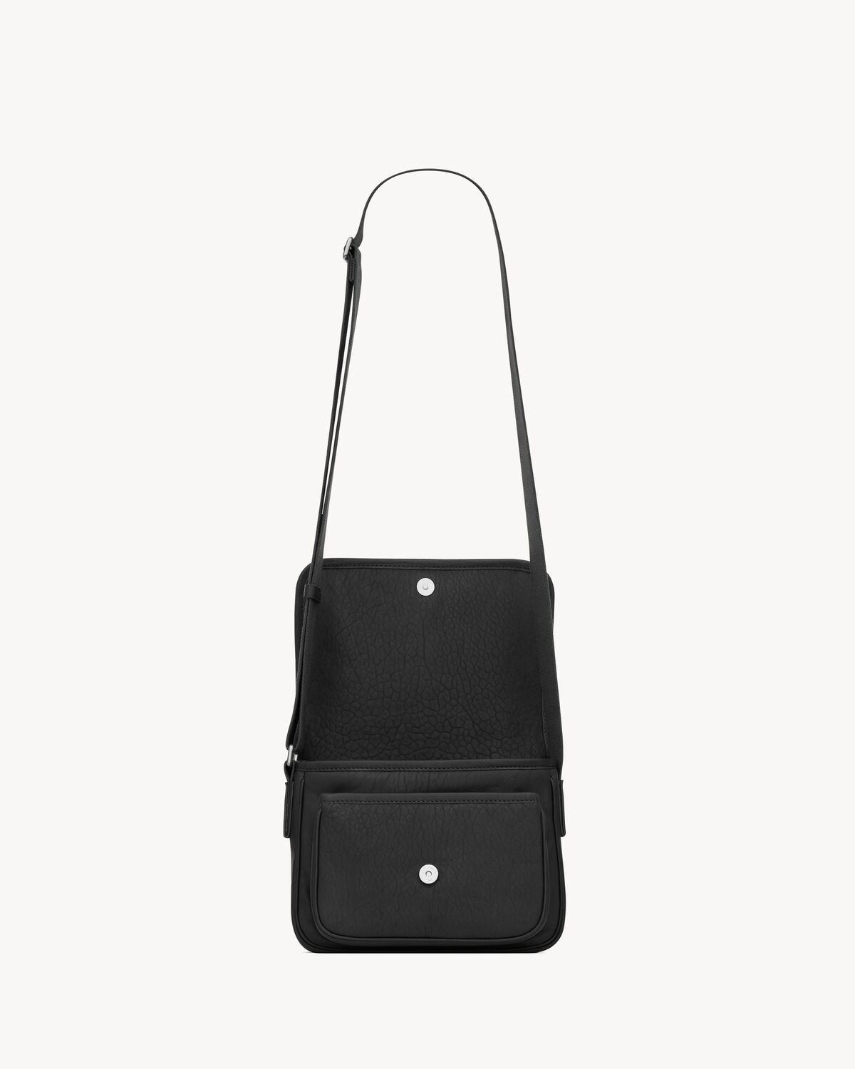 Niki small messenger en cuir grainé